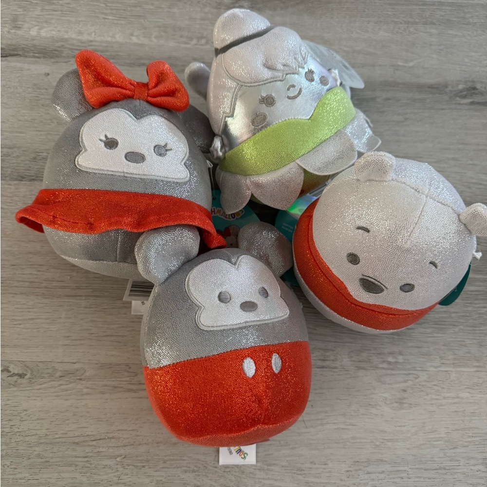 Disney Stuffed Animal Set - Red, Gray, Green